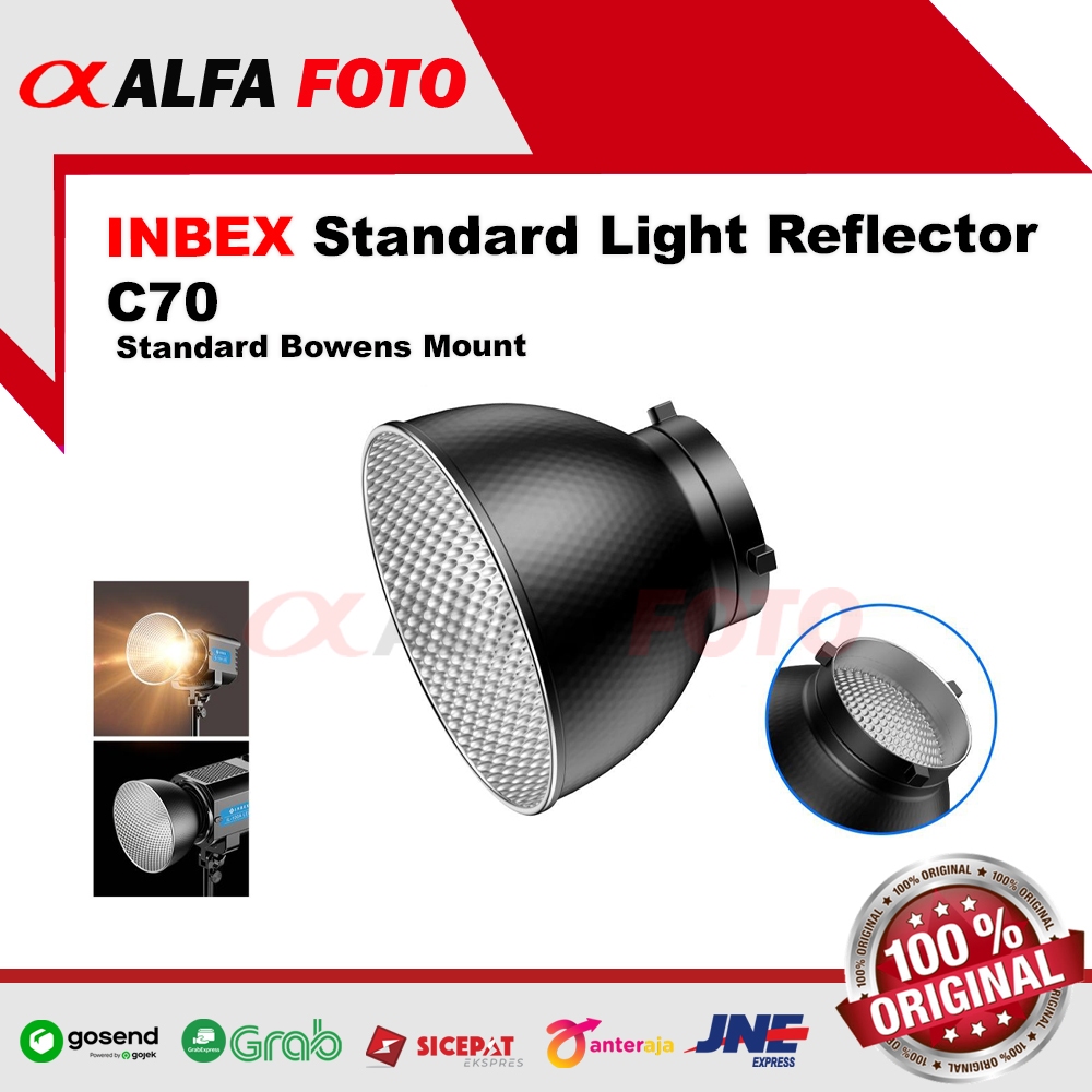 Jual INBEX Light Reflector Standard Bowens Mount C70 Reflector Kap ...
