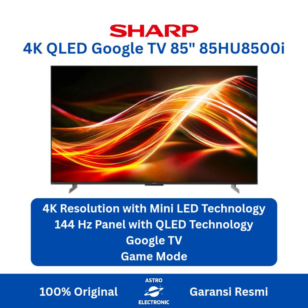 Jual SHARP 85HU8500i / 4T-C85HU8500i 4K QLED GOOGLE TV 85 Inch | Shopee ...
