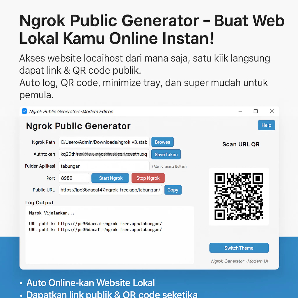 Aplikasi atau website online gratis ngrok jenerator premium