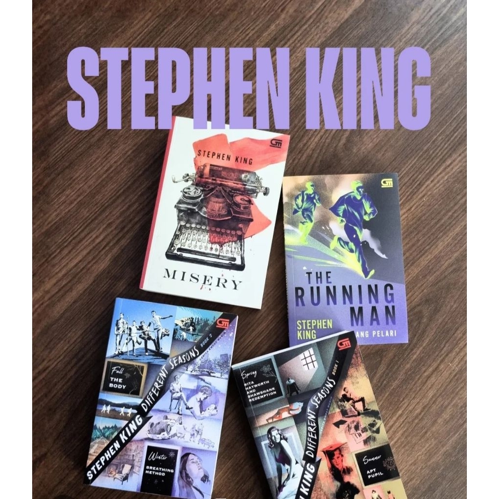 Jual KOLEKSI LENGKAP Novel karya Stephen King: The Long Walk / Misery ...