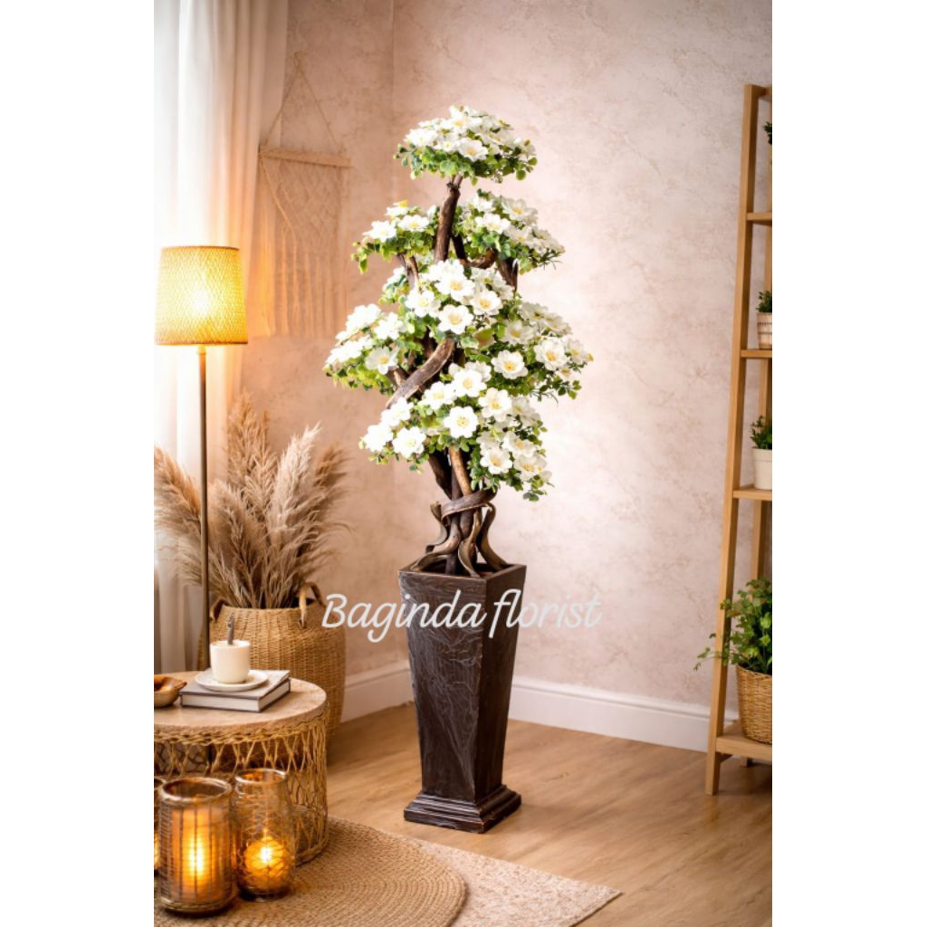 Bunga Hias Artificial Sudut Tinggi 130cm - Pilihan Warna Menarik