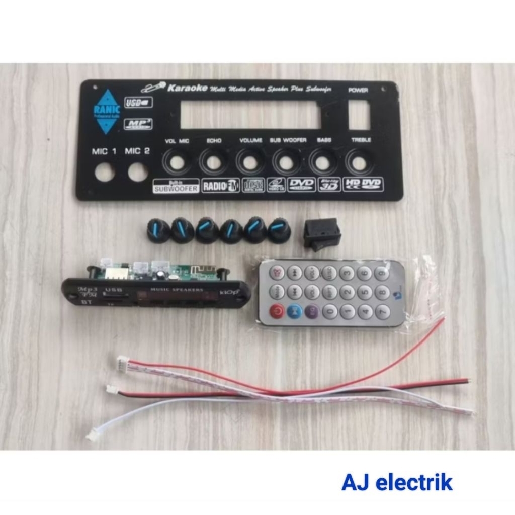 Jual Panel Speaker Aktif Besi 6 lubang plus USB MP3 Player Bloetooht ...
