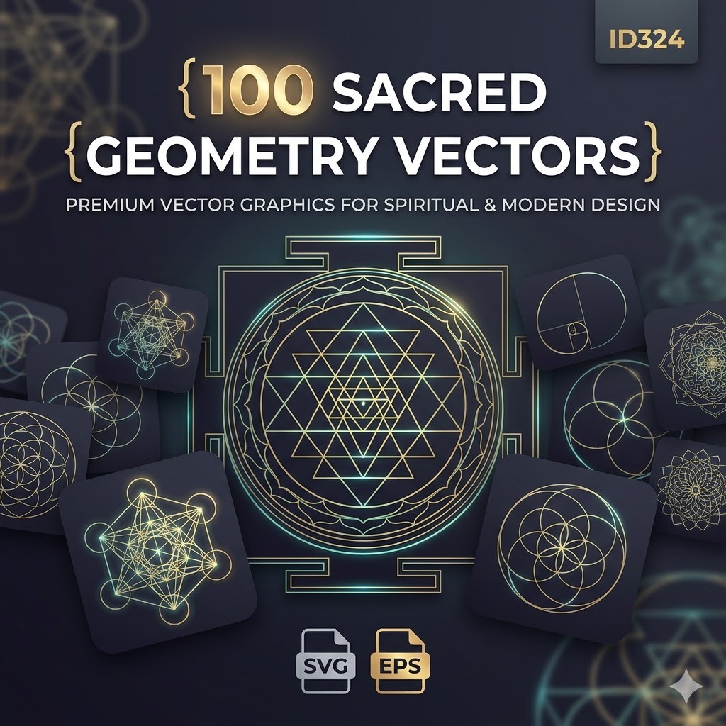 Jual ID324 - 100 Sacred Geometry Vectors 957436 | Shopee Indonesia
