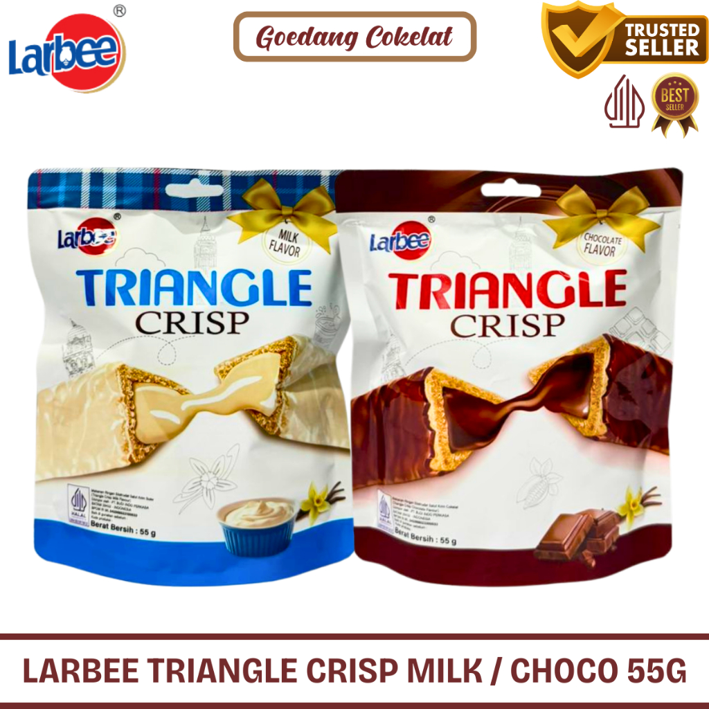 Jual Larbee Triangle Crisp 55g Snack Cemilan Ringan Segitiga Lumer Rasa ...