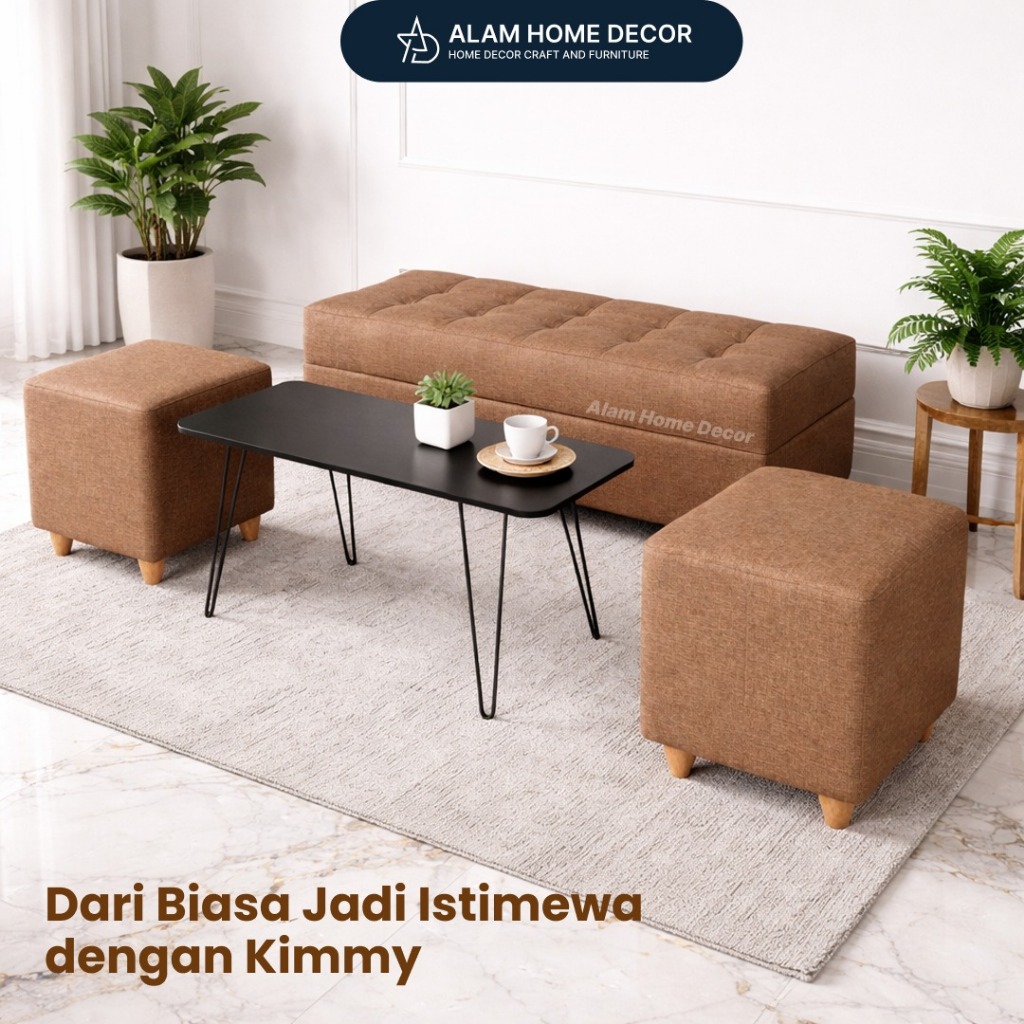 Set Bench 100cm Paket Sofa 4 item cocok untuk Ruang Tamu Minimalis Furniture