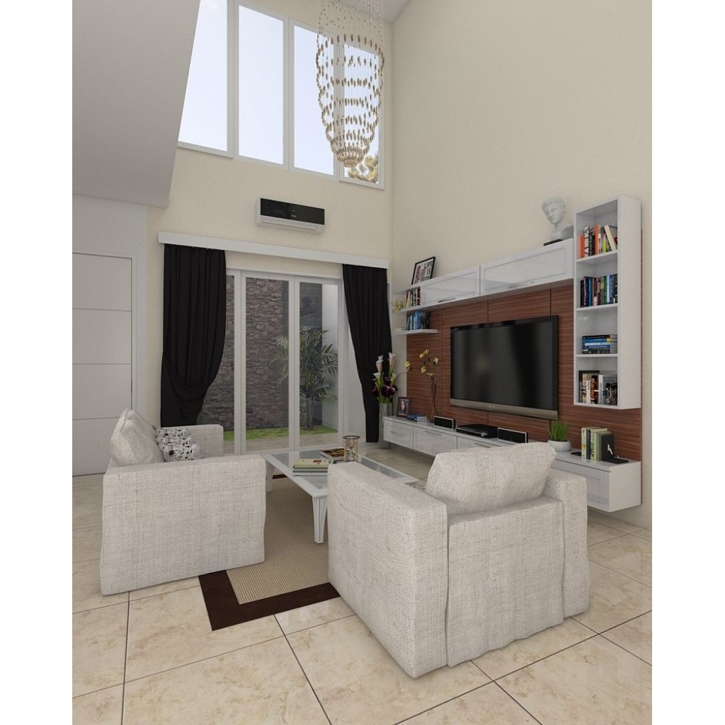 Jual BE Interior Rak TV Backdrop Custom / Interior / Furniture / Living ...