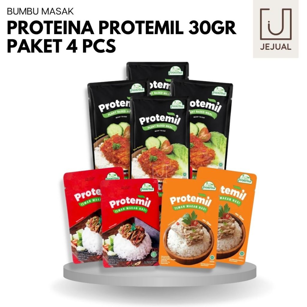 Jual PROTEMIL Rasa Balado/Gulai/Opor Paket Isi 4 Pcs 30 Gr Proteina ...