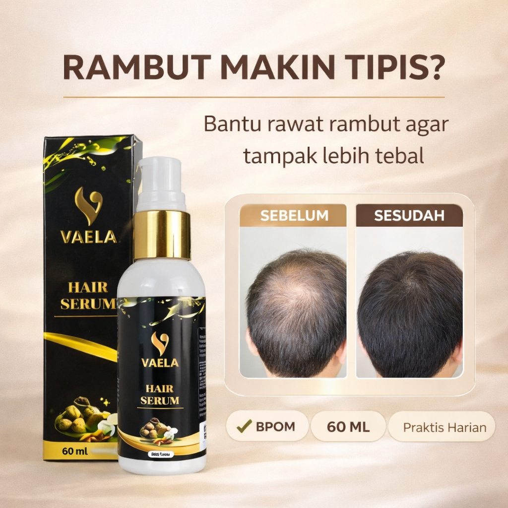 Jual Vaela Hair Serum Penumbuh Rambut Serum Rambut Pencegah Kebotakan ...
