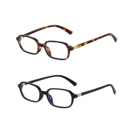Jual (RM) Kacamata Minus Unisex Pria Wanita Kotak Kecil Aesthetic Bisa ...