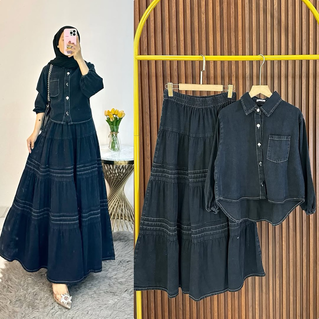 Jual Setelan Rok Levis Terlengkap & Harga Terbaru Juni 2026 | Shopee ...