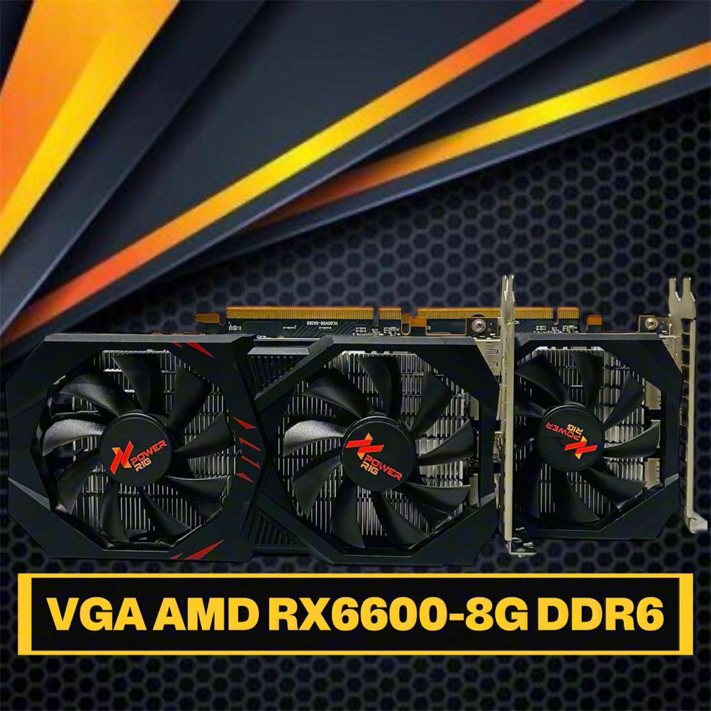 Jual VGA CARD AMD RX 6600 8GB DDR6 128BIT COCOK GAME BERAT PUBG DLL ...