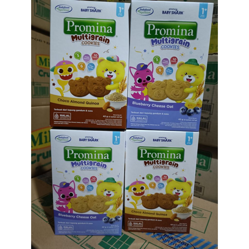 Jual Promina Multigrain Cookies Usia 1 tahun keatas rasa blueberry ...