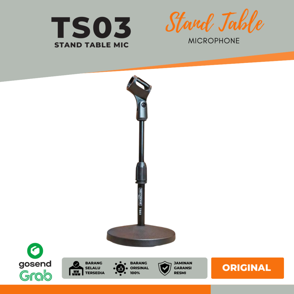 Jual TS03 Microphone Stand Table - STAND MEJA Profesional | Shopee ...