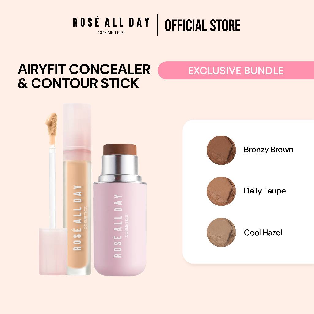 Jual [Bundle] Rose All Day | Seamless Touch Contour Stick + The Realest ...