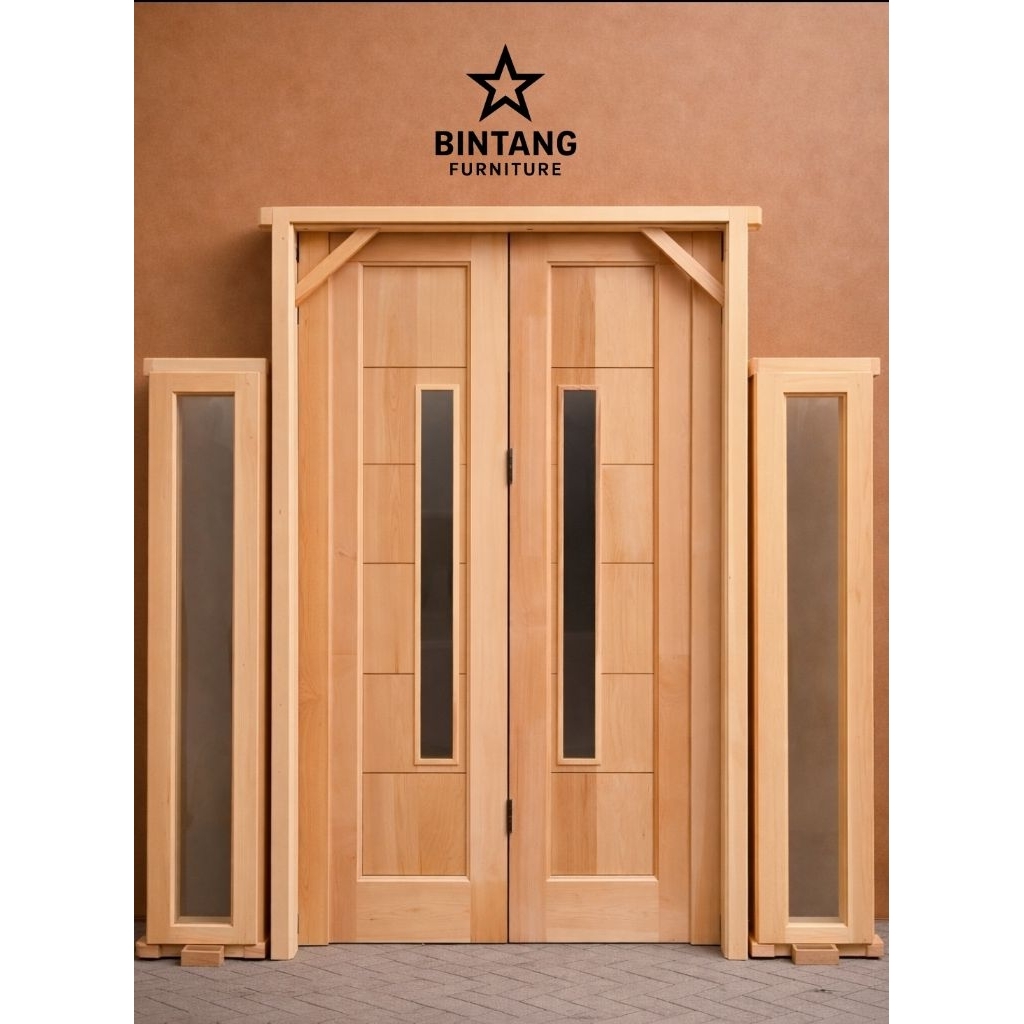 1Set Kusen Dan Pintu Kupu Kupu Pintu Utama Kuputarung Murah