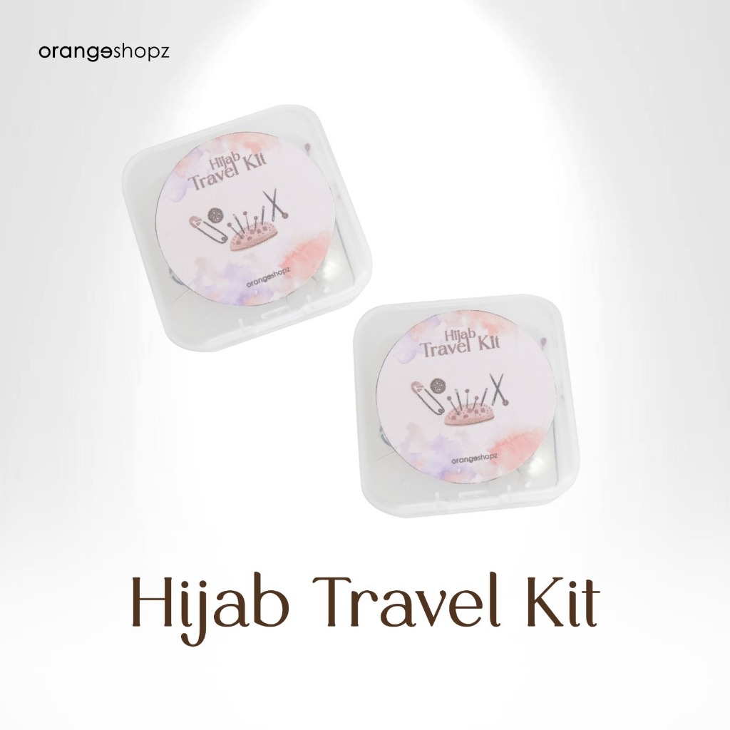 Jual Hijab Travel Kit / Kotak Jarum Pentul Unik / Compact Hijab Kit by ...
