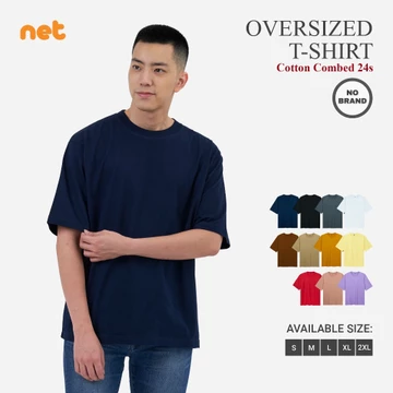 Kaos Polos Oversize Cotton Combed 24S Oversized Tshirt Big Size Unisex Pria Wanita