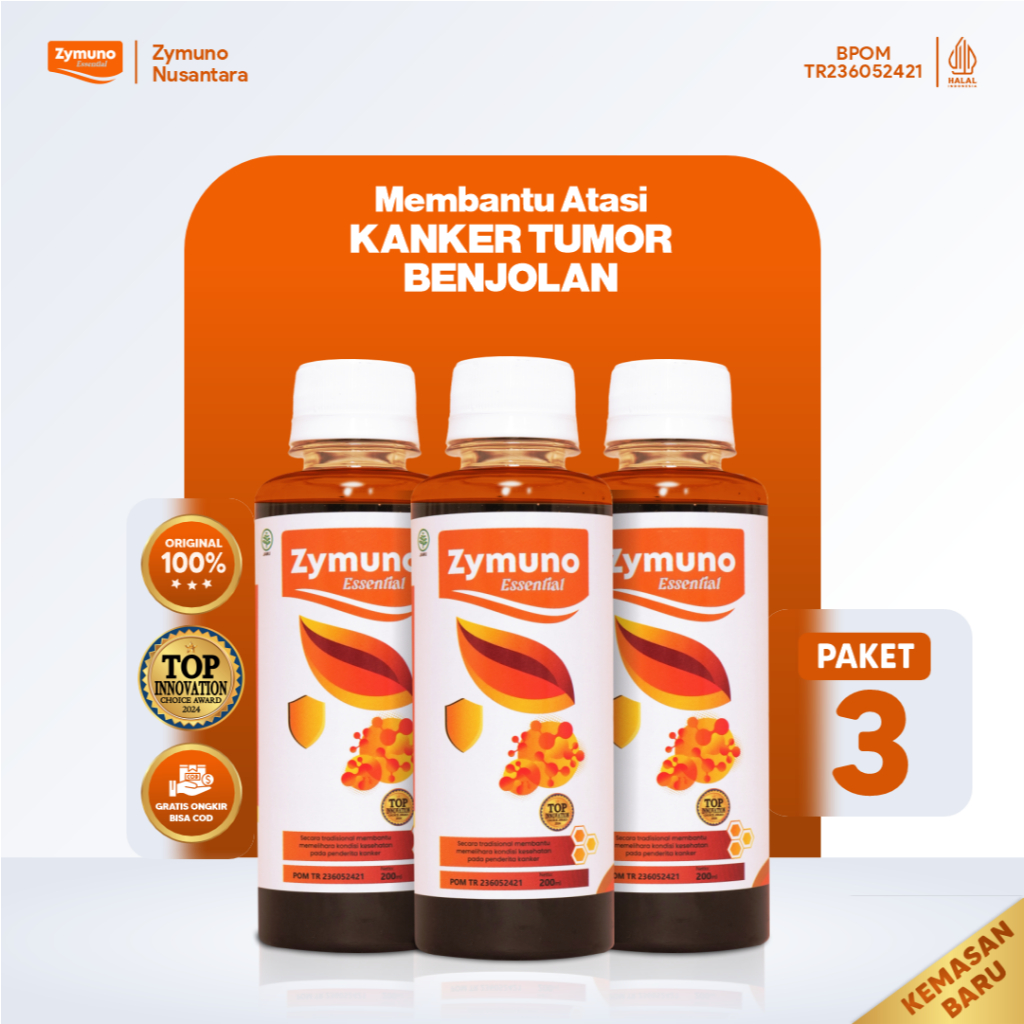 ( DISTRIBUTOR RESMI ZYMUNO ) Paket 3 Botol Madu Terapi Kanker Tumor Gondok Kelenjar Getah Bening Tingkatkan Imun Tubuh Cegah Penyakit