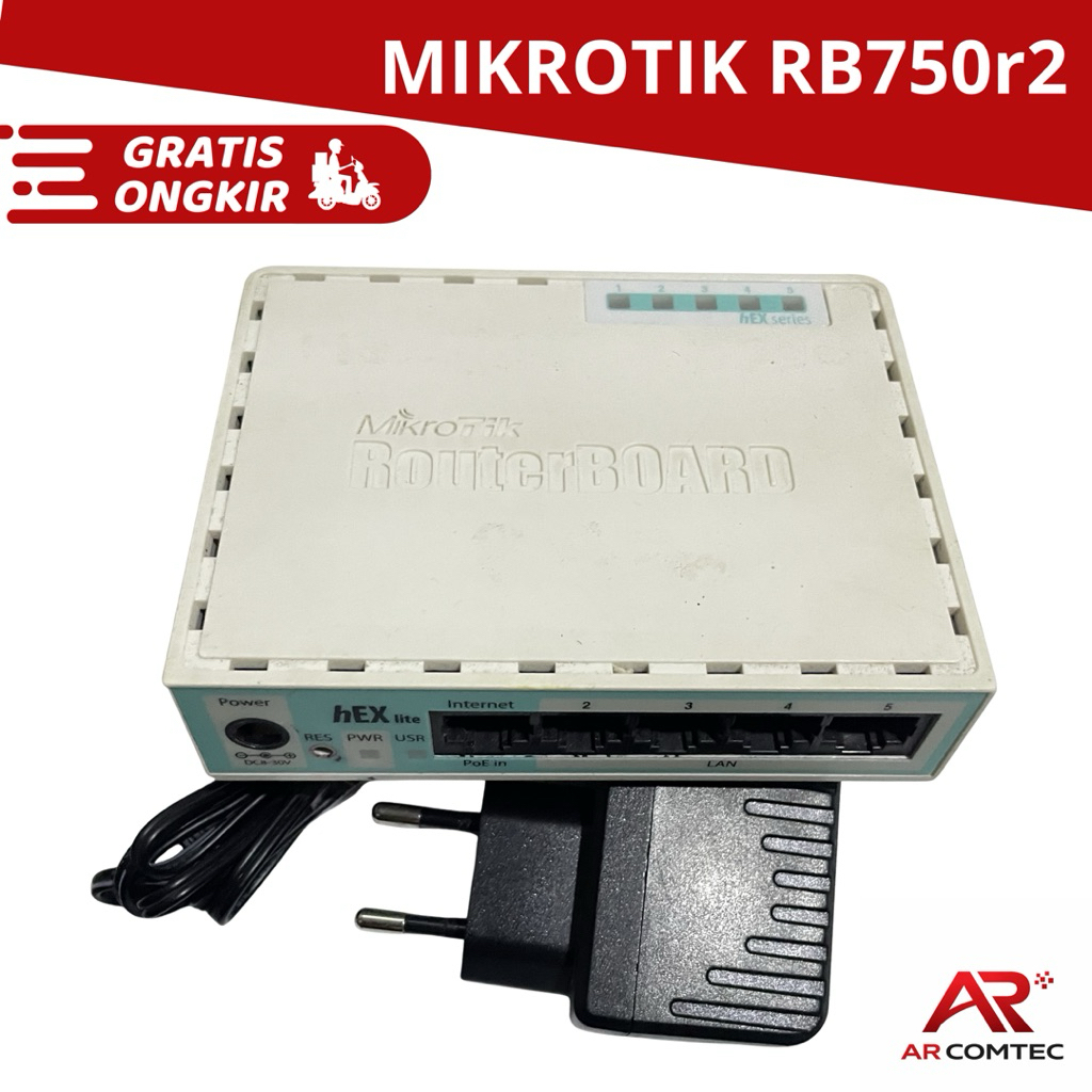 Jual Router MikroTik RB750r2 hEX Lite Bekas Mulus | Full Normal Tanpa ...