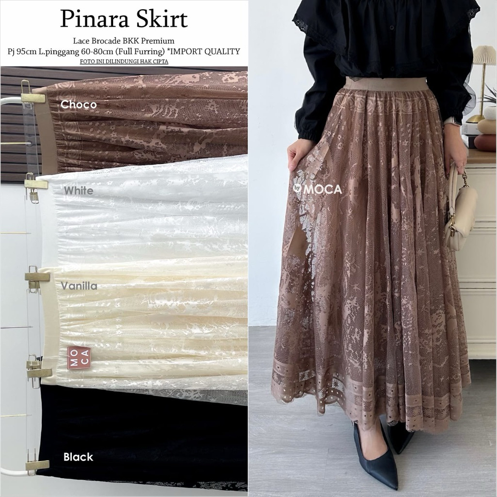 Jual Jisua Pinara Alika skirt rok by Moca berlabel | Shopee Indonesia