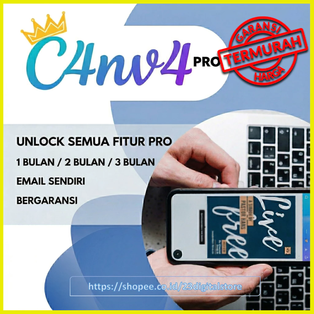 Tanpa Ganti Ganti TIM, CANVA PRO Bergaransi