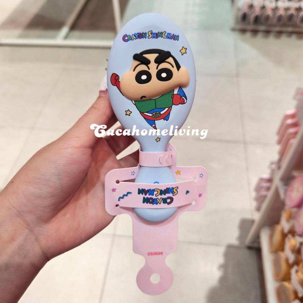 Jual Miniso x Crayon Shinchan - 3D Portable Cushion Brush / Sisir ...