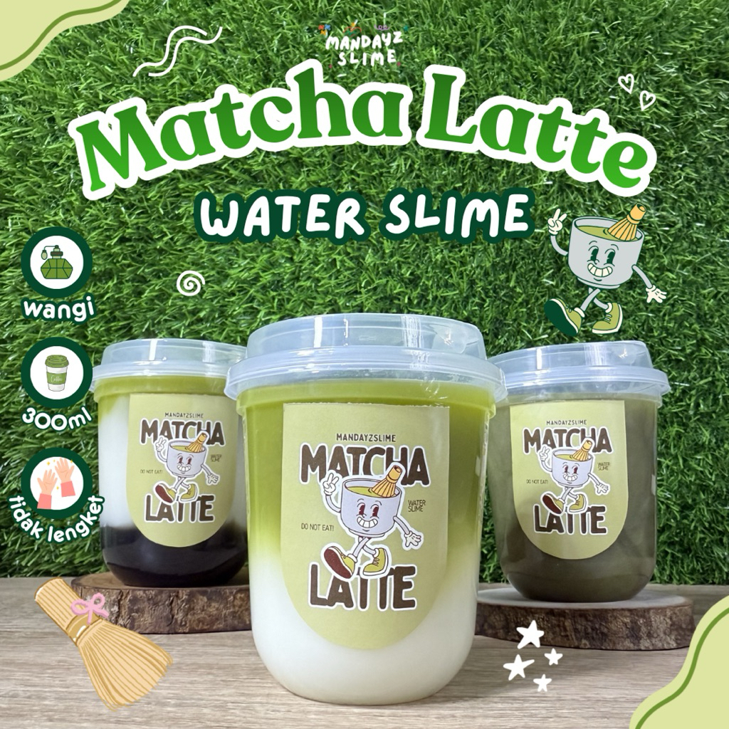 Jual MATCHA LATTE SLIME WATER SLIME BY MANDAYZ SLIME - WATER SLIME ...