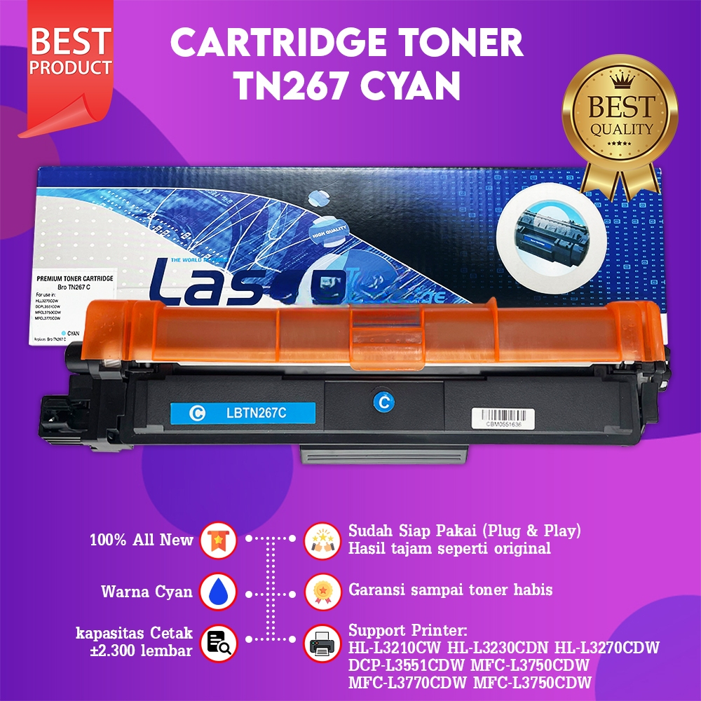 Jual FixPrint Cartridge Toner Compatible TN267 Cyan Magenta Yellow ...
