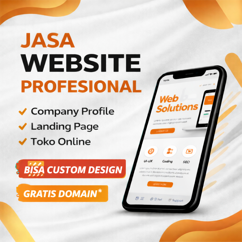 JASA PEMBUATAN WEBSITE PROFESIONAL UNTUK BERBAGAI KEBUTUHAN TOKO ONLINE/ LANDING PAGE/ COMPANY PROFILE / PORTFOLIO/ DSB