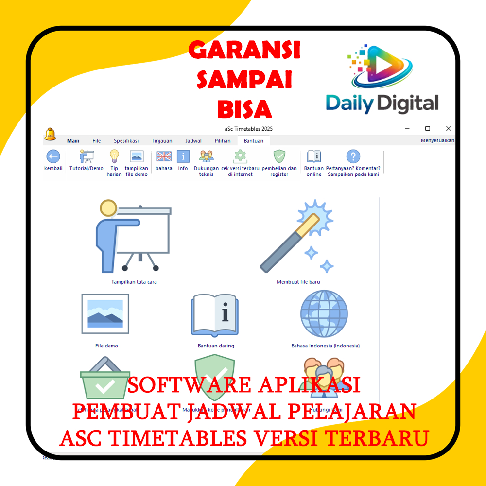 Jual (2026) ASC SOFTWARE APLIKASI PROGRAM PEMBUAT JADWAL PELAJARAN ASC ...