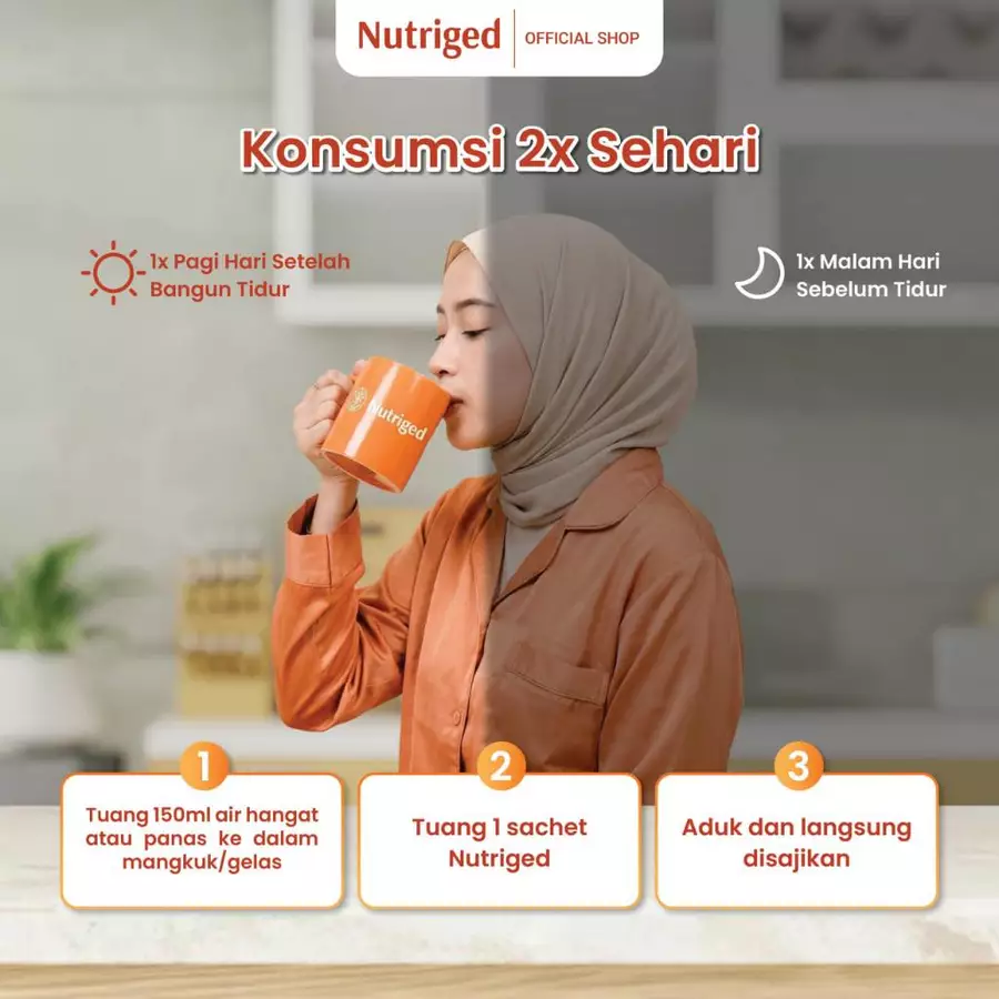 Infografis Panduan Seduh Nutriged