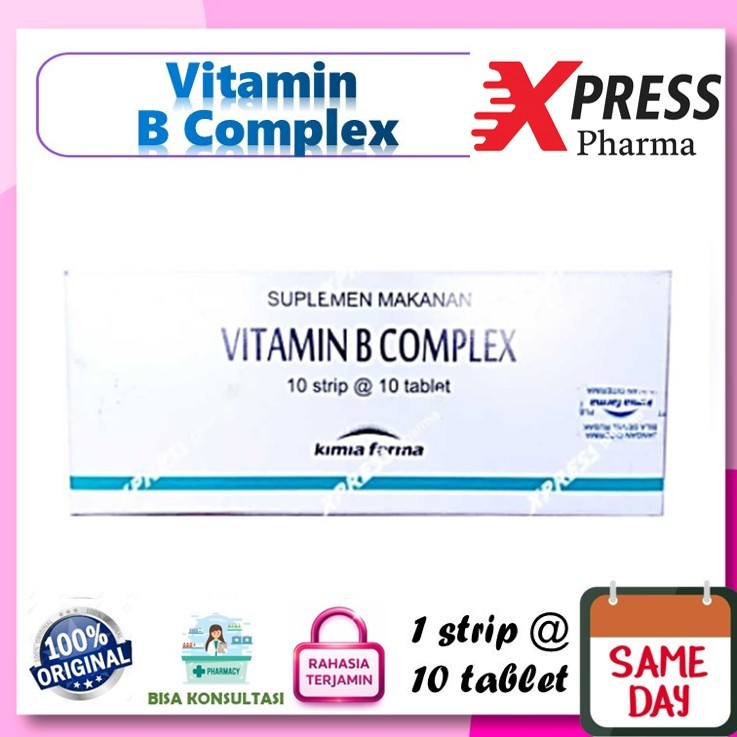 Jual XPRESS ! Vitamin B Complex Komplek Kompleks Strip 10 tablet ...