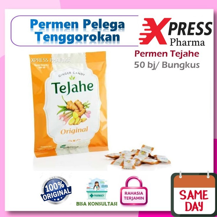 Jual XPRESS ! Permen TeJahe PAK isi 50 Permen Pelega Tenggorokan Rasa ...