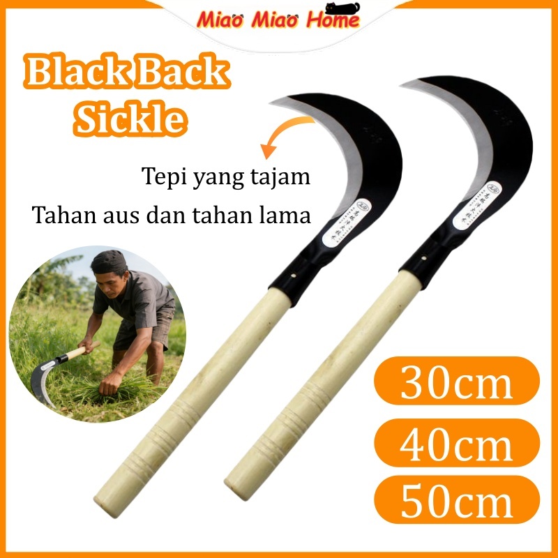 Sabit Multifungsi Baja Asli Super Tajam / Pemangkas Rumput Ranting Pohon Pembelah Bambu / Arit Padi Alat Panen / Untuk Pertanian & Kebun