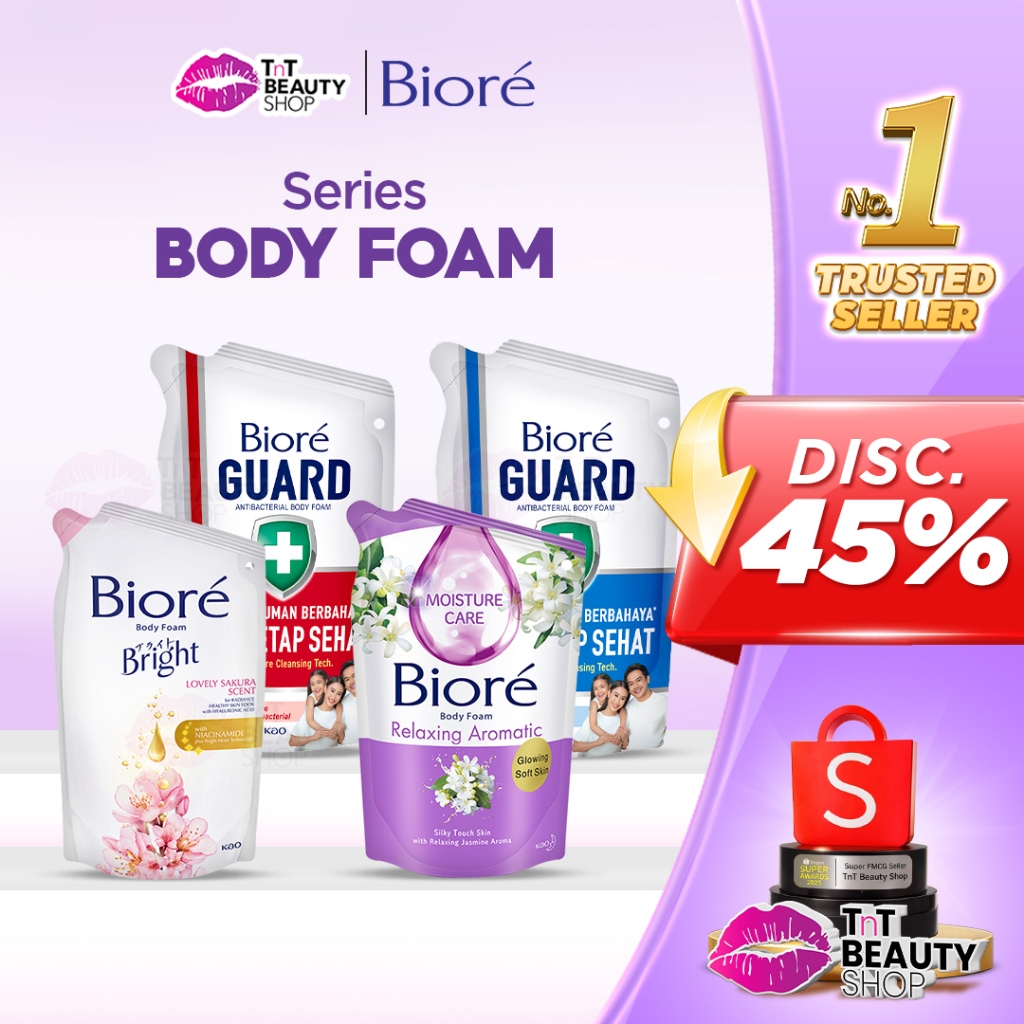 Jual BIORE Series 170ML | Body Wash | Body Foam | Body Deo Protect ...