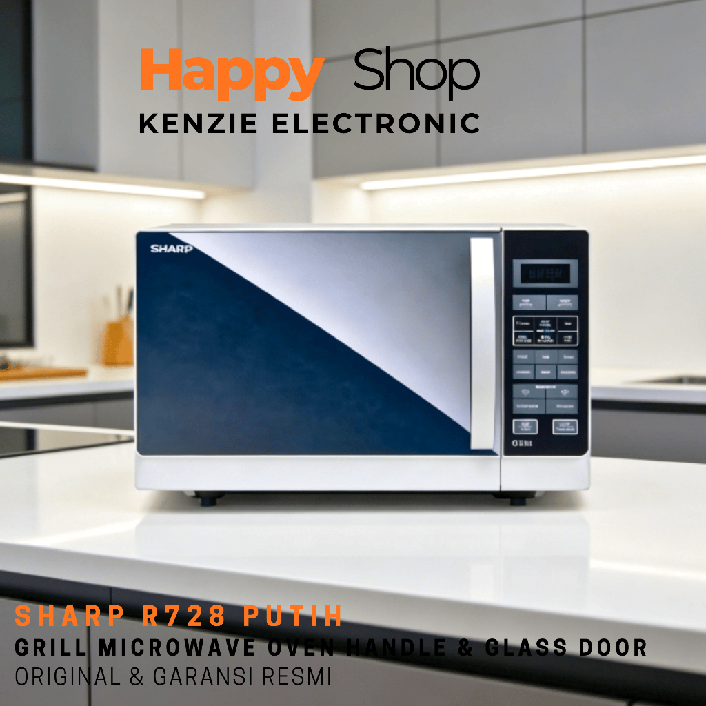 Jual Microwave Sharp R-728 Microwave Oven Grill 25 Liter Handle And ...