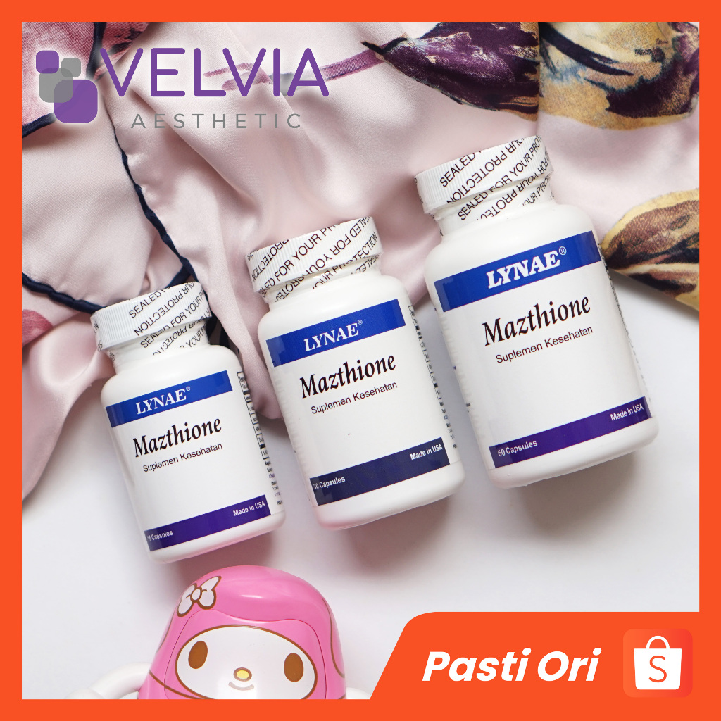 lynae glutathione Jual Mazthione 15 Caps 30 Caps & 60 Caps Whitening Suplement dan Antioksidan flu