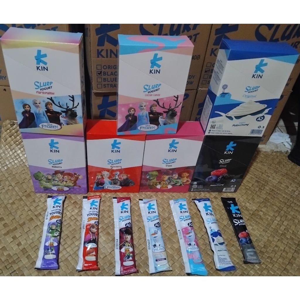 Jual KIN yogurt stick 450gr (1pack isi 10pcs) | Shopee Indonesia
