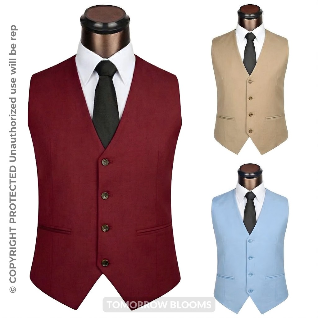 Jual Rompi Jas Pria Slimfit | Vest Jas Formal Elegan Modern Premium ...