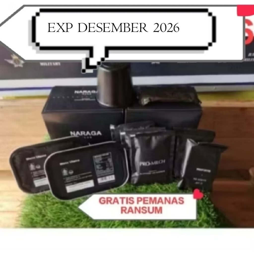 Jual PROMO 1 PAKET RANSUM NARAGA GRATIS PEMANAS RANSUM TNI EPX DESEMBER ...