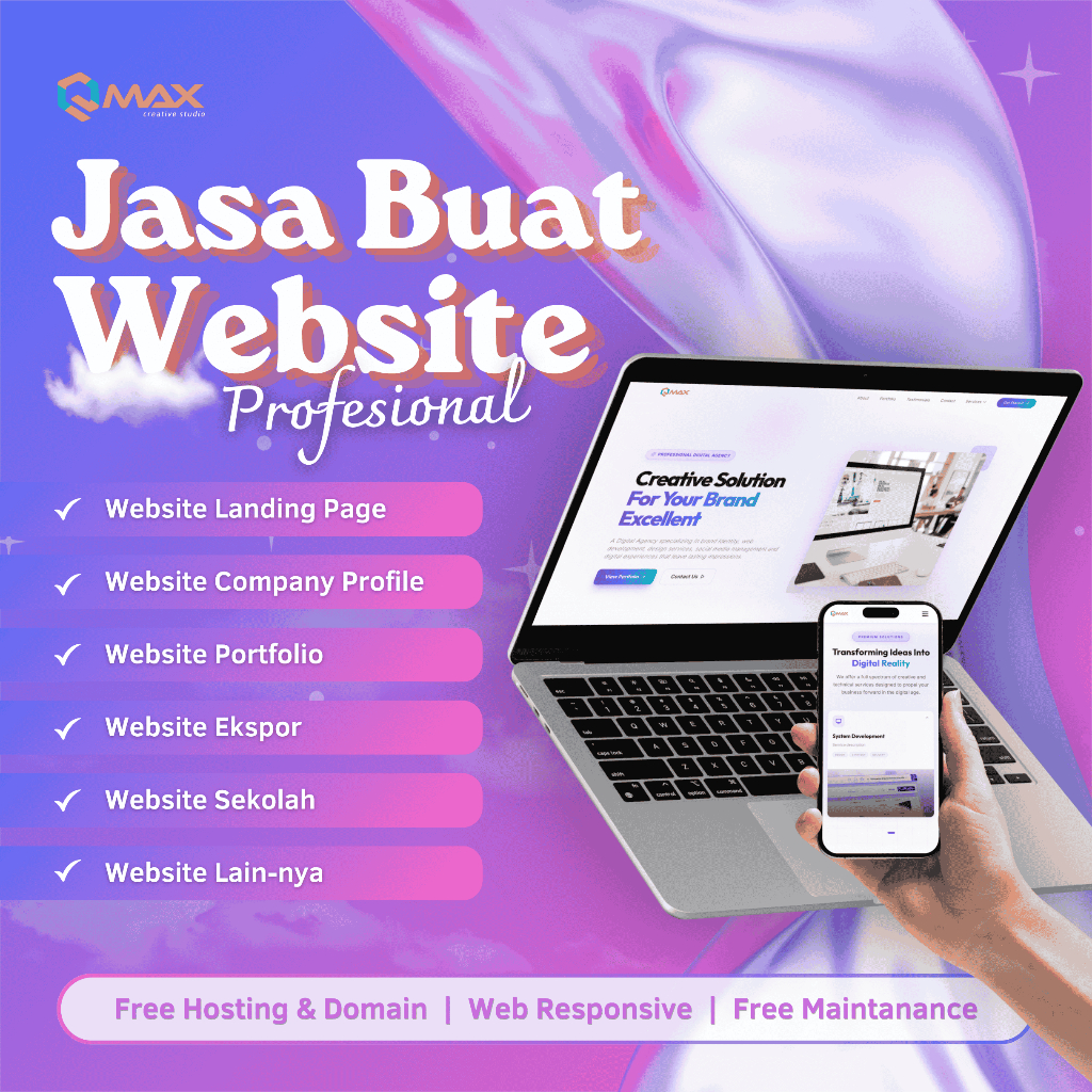 Website Landing Page | Company Profile | Toko Online,  Free Hosting dan Domain