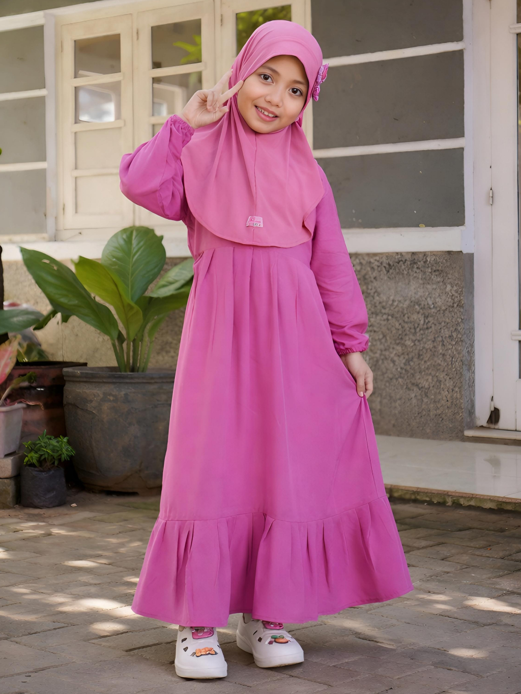 Gamis Anak Polos Muslim Anak & Umur 2