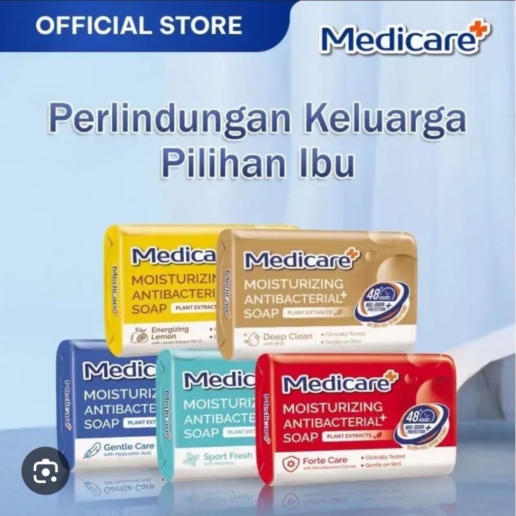 Medicare sabun batang 80 gr / Sabun Mandi Batang Medicare Anti Bakteri 80 gram