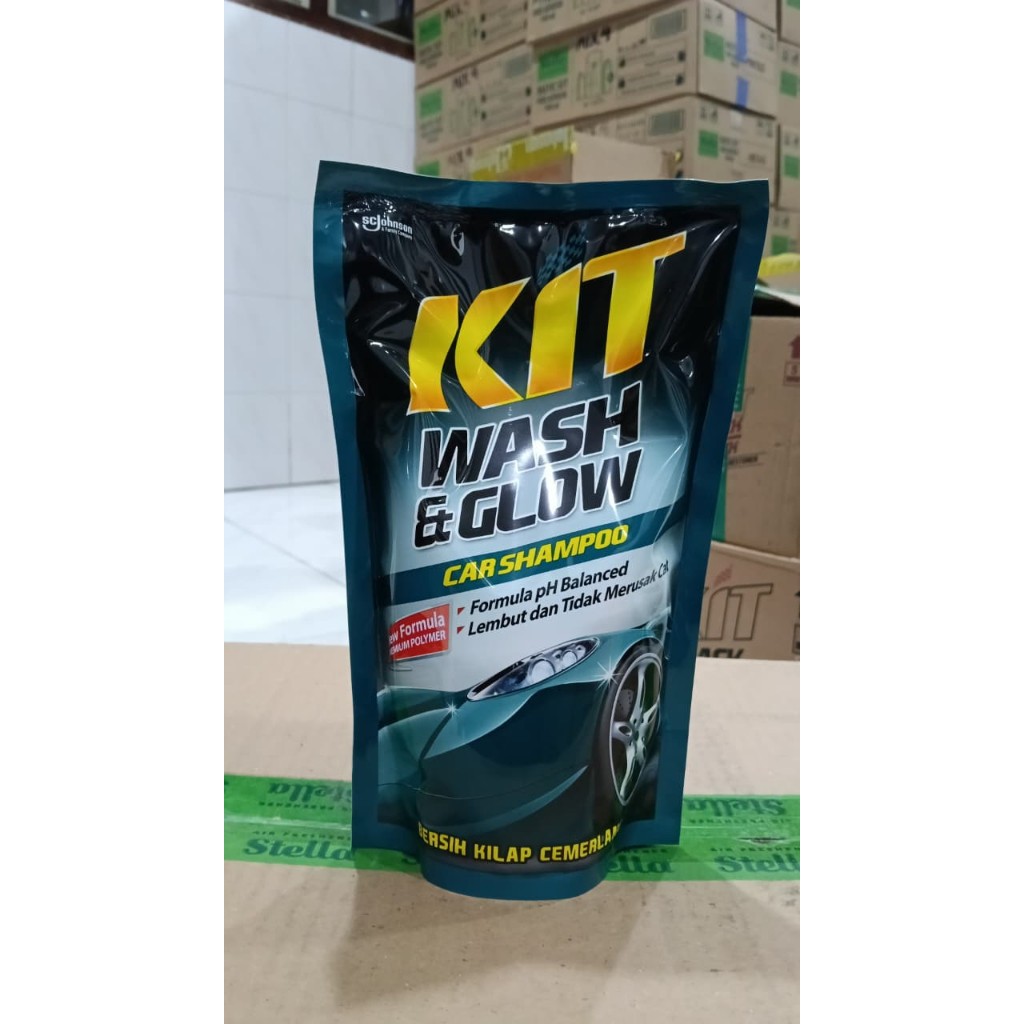 Jual KIT WASH AND GLOW POUCH REFILL 720ML SABUN SHAMPOO CUCI MOTOR ...