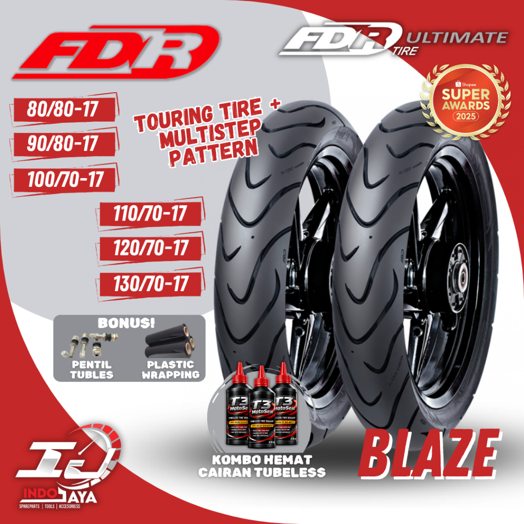 Jual [READY COD] BAN FDR BLAZE RING 17 ( 80/80-17 / 90/80-17 / 100/70 ...