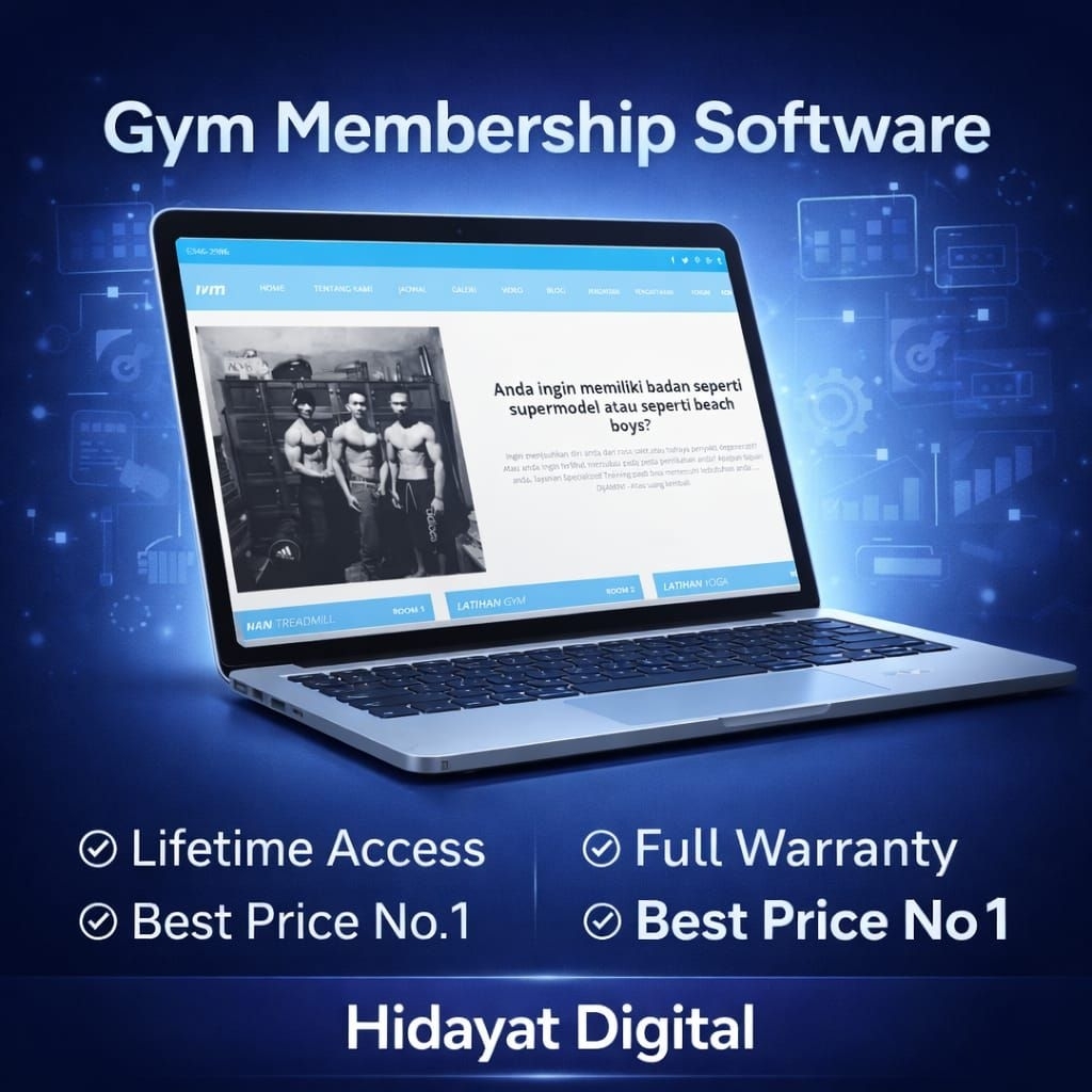 Aplikasi Software Pendaftaran Online GYM dan Profile Berbasis Website- (bahasa Indonesia)