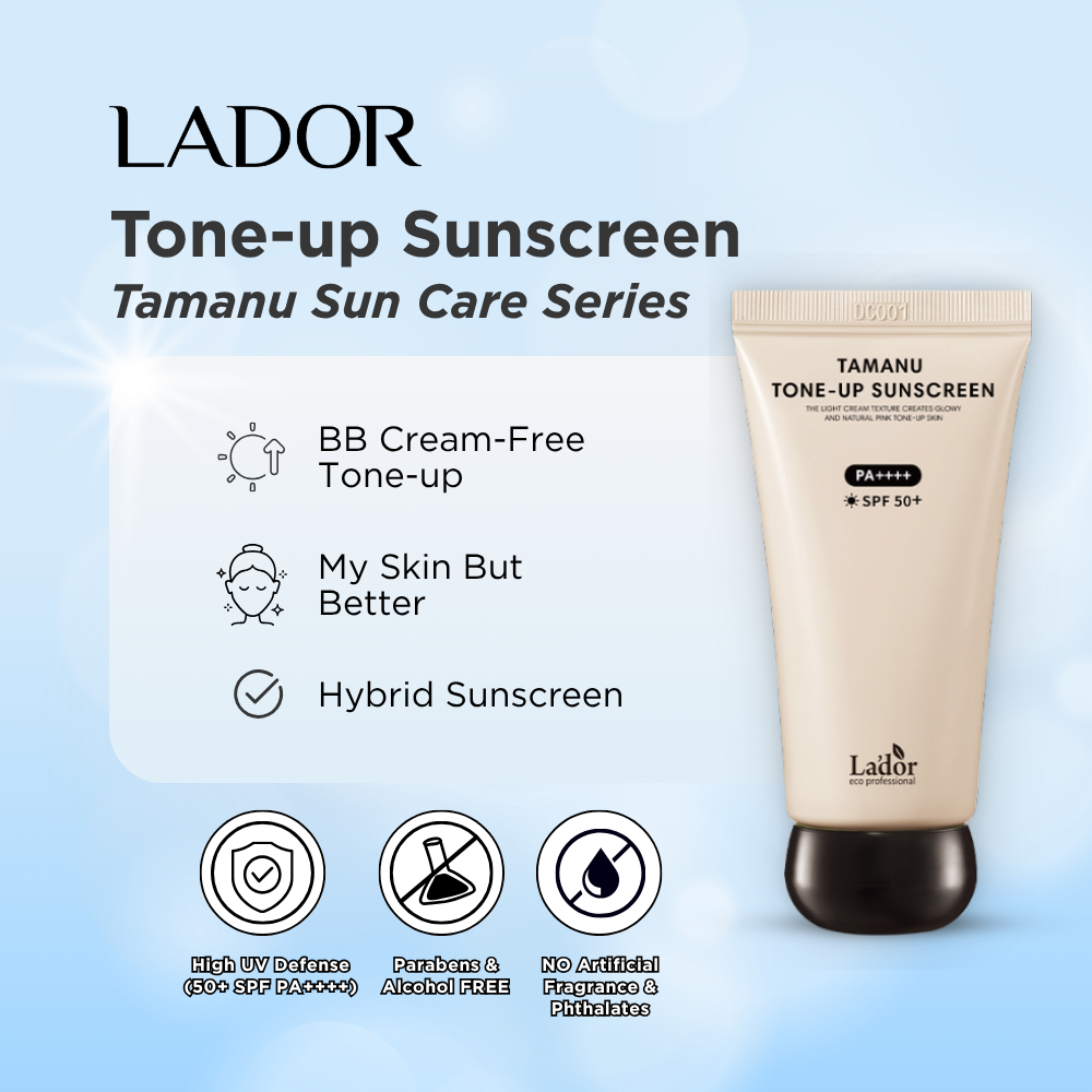 Jual Lador Tamanu Tone Up Sunscreen 50ml ( ED Feb 2027 ) + keyring | BB ...