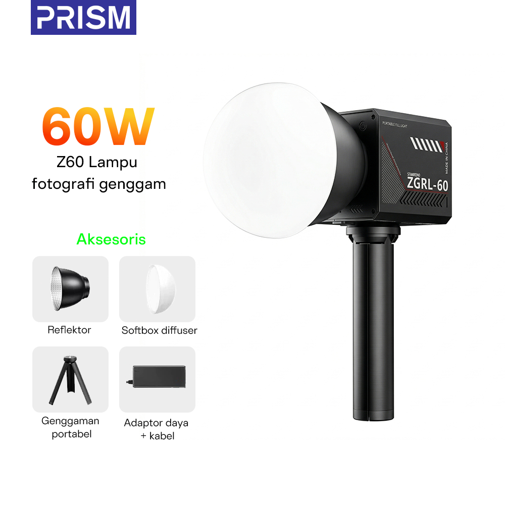 Jual Z60 Rechargable LED Video Light Portable Softbox Lighting ...
