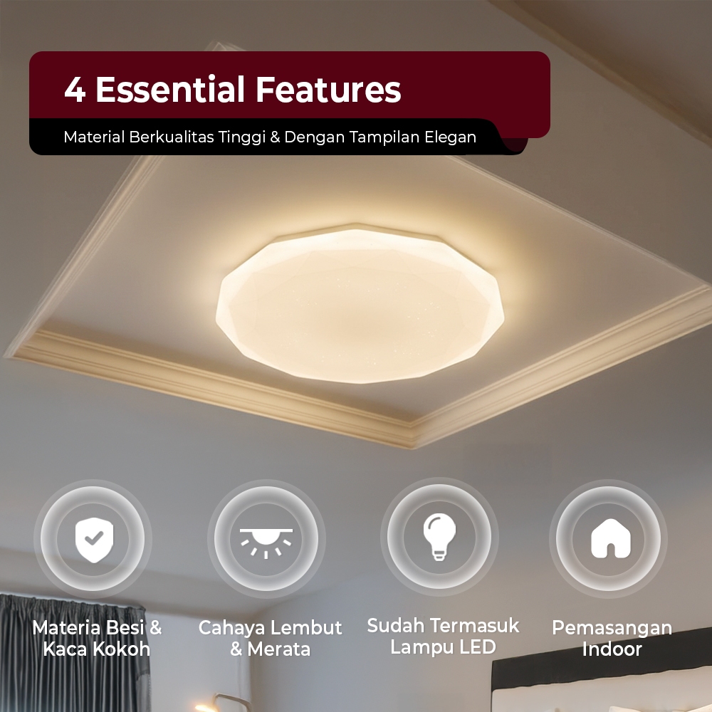 Jual Lumina - Lampu Plafon LED Minimalis Modern Ceiling Lamp Remote ...