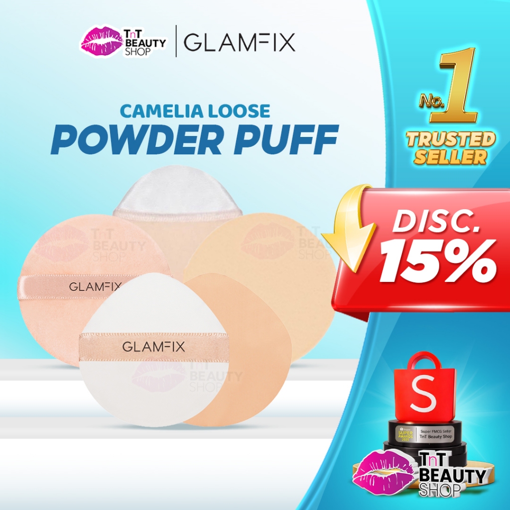 Jual GLAMFIX Camelia Loose Powder Puff - Compact Sponge - Air Cushion ...